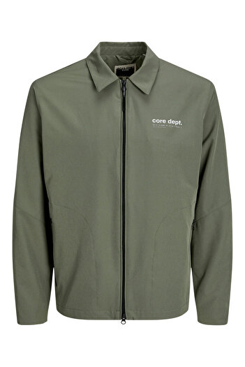 Jack & Jones Core Jcotrack Windproof Shirt Collar Zippered Jacket Men's JACKET12252916