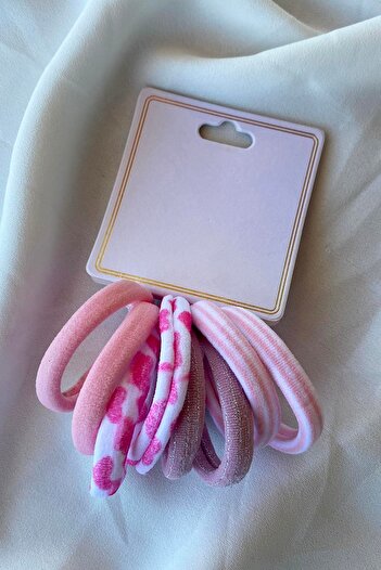 TAKIŞTIR Pink Towel Buckle Set of 6