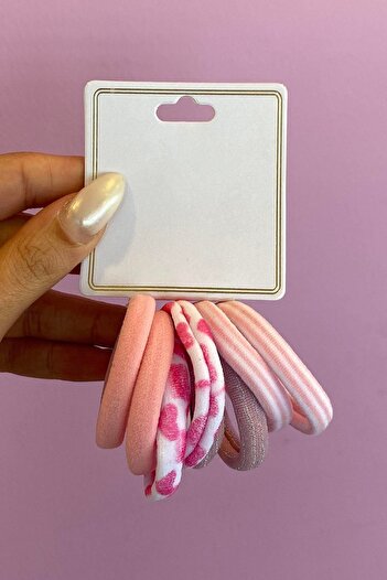 TAKIŞTIR Pink Towel Buckle Set of 6
