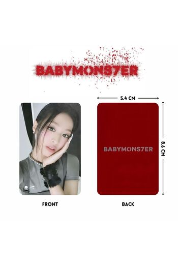 Kpop Dünyasi BABYMONSTER '' Babymons7er '' Tag Set 2 PC