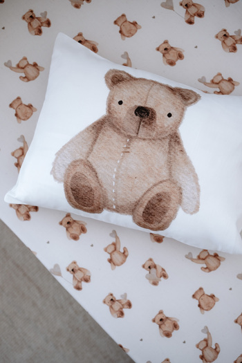 NOU Fluffy Bear Single Fitted Sheet Set - Fluffy Bear