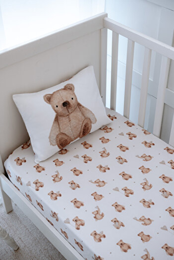 NOU Fluffy Bear Single Fitted Sheet Set - Fluffy Bear