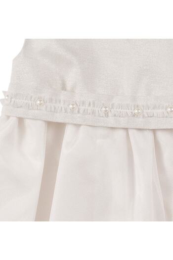 andywawa 8 Years, One Size, Baby Girl Sleeveless Tulle Skirt Pearl Decorated Birthday Stylish Dress