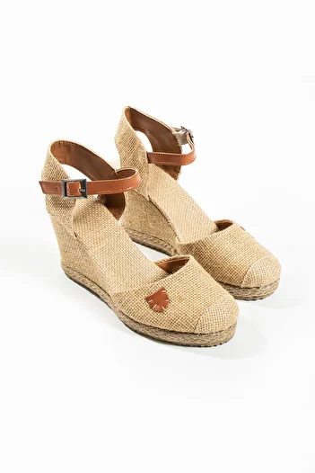 DUXAL SHOES Lenes Women's Straw Wedge Heeled Espadrille Sandals