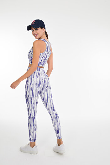Yenimodam Model 3022 Set crop colanți sport
