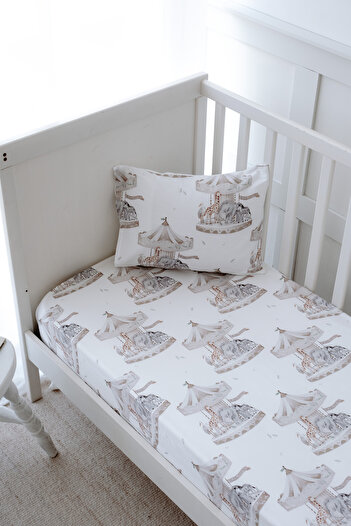 NOU Carousel Single Fitted Sheet Set - Carousel