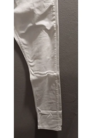 JSCO MEN'S SINGLE STRING THROUGH WHITE JEANS