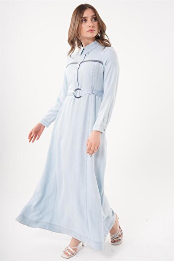 Kayra Dress-Indigo KY-B23-83020-39