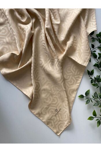 İpekhan Drop Pattern Jacquard Shawl