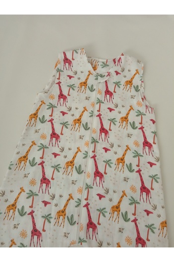 Wenaris 24-27 Degree Sleeveless Muslin Sleeping Bag - 100% Organic Cotton