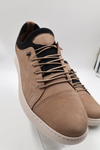 nazenintasarımlar MEN'S INNER OUTDOOR GENUINE NUBUCK AND SKIN LEATHER ULTRA COMFORTABLE FULL ORTHOPEDIC DAILY SHOES