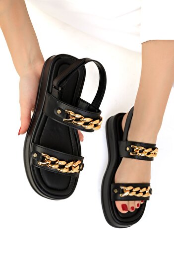SOHO Women's Black Sandals 19117