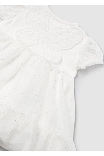 MAYORAL Baby Girl Cream Jumpsuit Hair Band 01629-047