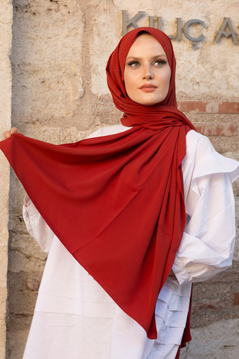Stella Γυναικείο Πορτοκαλί Μεταξωτό Σάλι Medina 75x200 cm