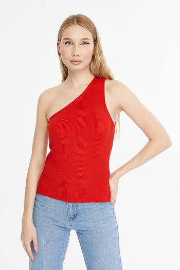 MA ananas Off-Shoulder Knitwear Blouse