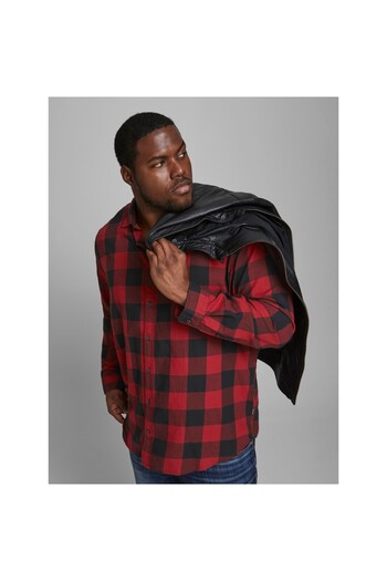 Jack & Jones Jack&Jones Plus Plus Plus Size Red Men's Lumber Shirt12183107