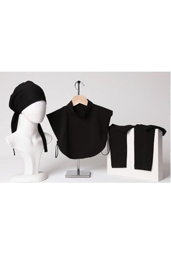 İpekhan 3-Piece Combination (bonnet - Neck Collar - Arm Cuff)
