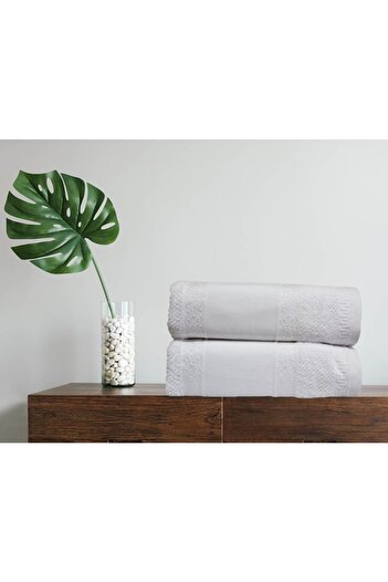 Lucy and Home 100% Cotton Hand/Face 2 Pieces Towels 55x100 Cm