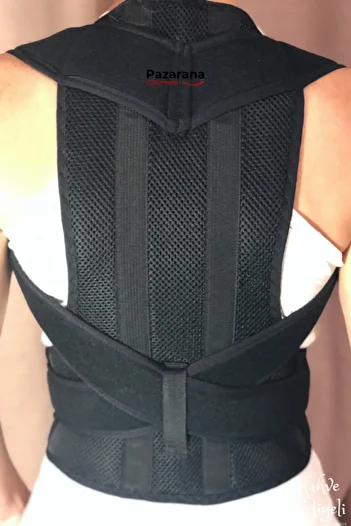 Ankaflex Unisex Black Upright Posture Stop Orthopedic Waist and Back Support Corset