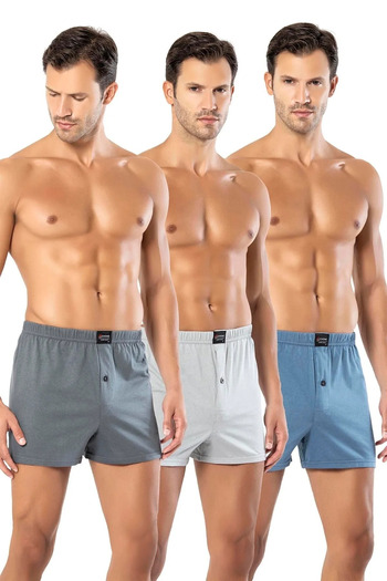 Erdem Men's Mixed Color economical 6-pack 100% Cotton Combed Cotton Boxers