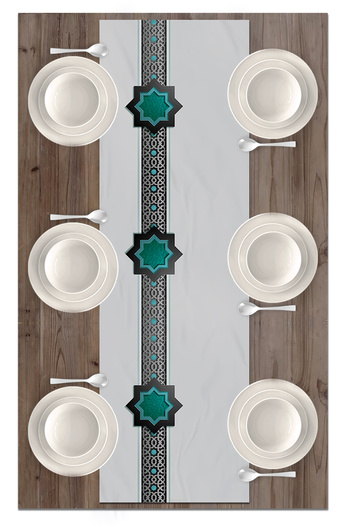 Bertille Home Цифровий друкований бігун Ramadan Series 140x40 Cm Рамадан