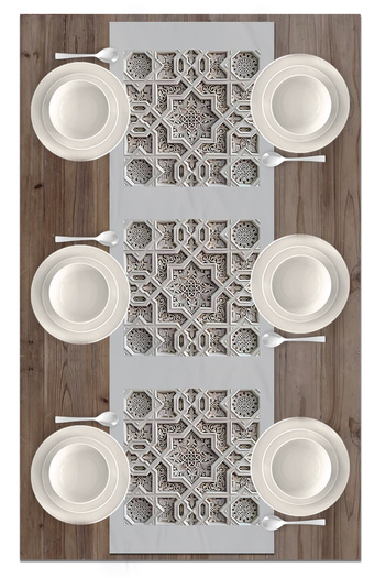 Bertille Home Ramadan Series 140x40 Cm Digital Printed Runner (Ramadan)