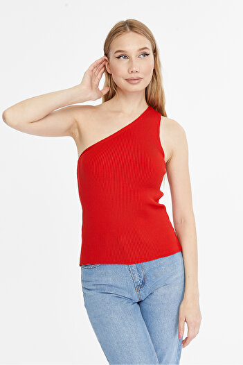 MA ananas Off-Shoulder Knitwear Blouse