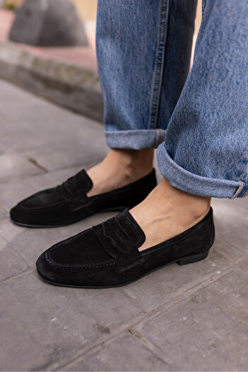 ANGELİNA JONES OTTON WOMEN BLACK GERECK ЗАМШЕВІ БАЛЕТКИ МОКАСИНИ