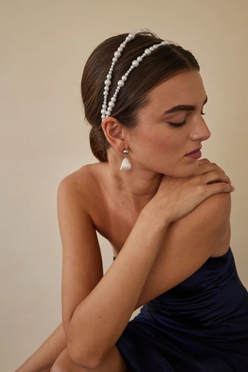 CSR AKSESUAR Crown with double pearls
