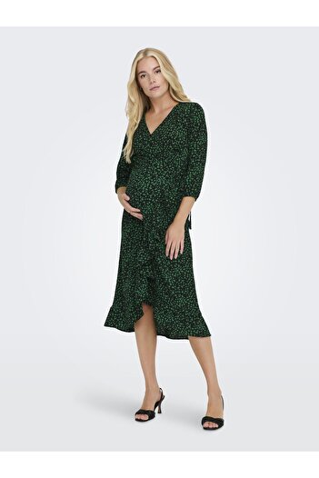 ONLY MATERNITY Wickelkleid Olmluxlea Langes Kleid