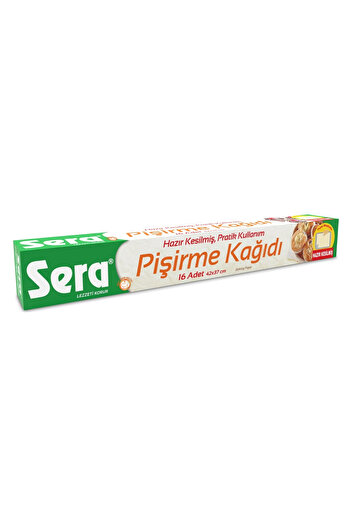 SERA Baking Paper, Ready Cut Practical Use, 42x37 cm, 16 Pieces