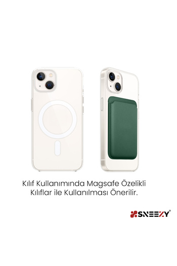 Sneezy iPhone 14-14 Plus-14 Pro-14 Pro max Compatible First Class Magsafe Wallet Magsafe Leather Card Holder