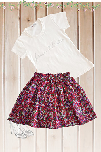 MODA59 Skirt and T-shirt Set for Kids