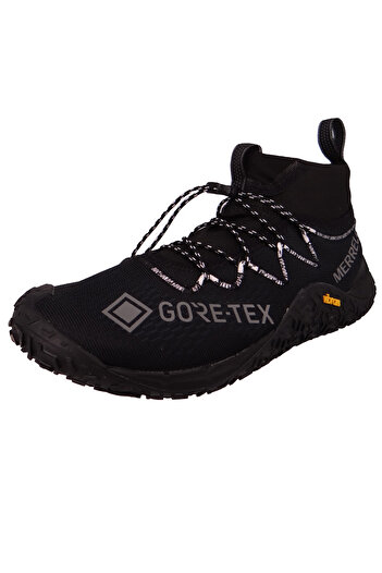 Merrell Herren Halbschuhe Wanderschuhe Trail Glove 7 GTX Barefoot J067831 Schwarz Black Textil/Synthetik m