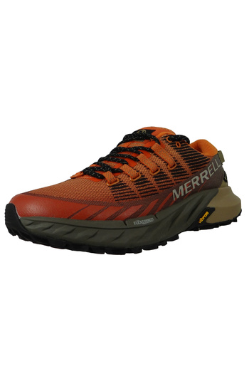 Merrell Herren Trekkingschuhe Wanderschuhe Agility Peak 4 GTX J067345 Orange Exuberance/Olive Textil/Synthet