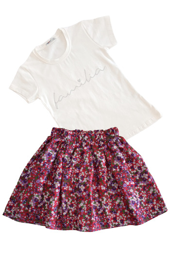 MODA59 Skirt and T-shirt Set for Kids