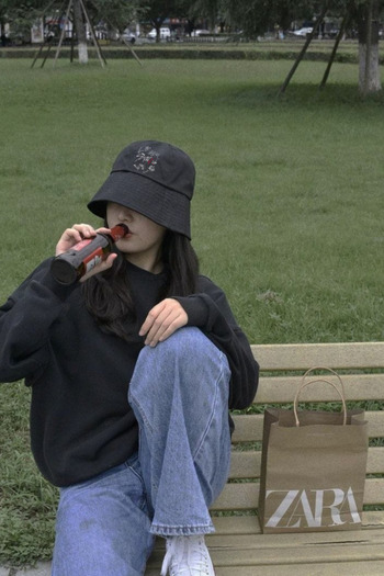 Touz Moda Рибальський капелюх Stray Kids Black Bucket Fisherman