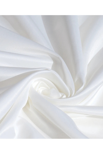 yağmur zebra Satin Cream Colored Plain Sunshade Curtain - Pleatless