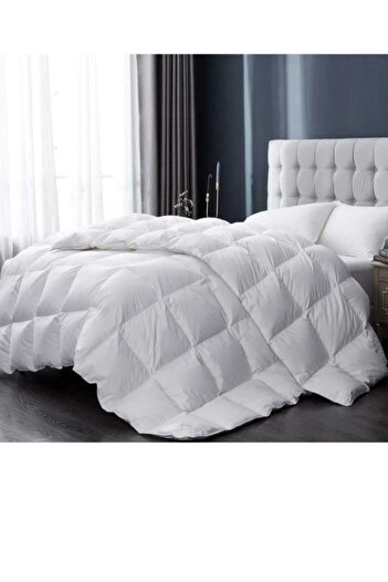 AYHOME Bedding Bambu Çift Kişilik Yorgan Dolgun Çift Taraflı Welsoft Yorgan Elyaf Yorgan Kaz Tüyü Yorgan