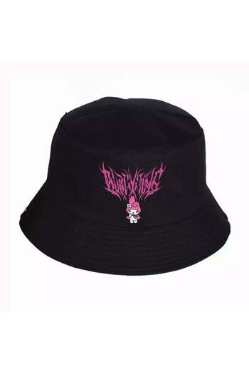 Touz Moda My Melody Black Bucket Fisherman Hat