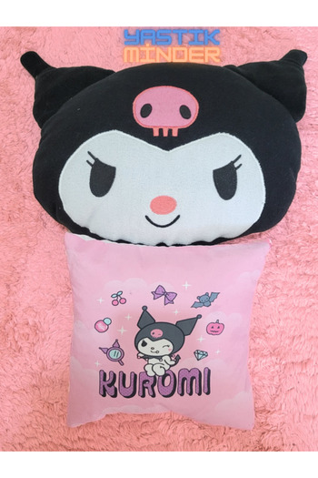 Kollektif 2 li Kuromi Kawaii YASTIK MİNDER Cinnamoroll My Melody ÇANTA Hello Kitty Peluş Anime SANRİO bts bt21