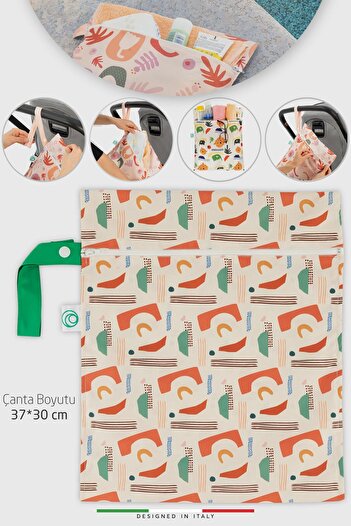 Elele Life Wet Dry And Dirty Baby Bag Liquid Proof Xl Large Size 37x30 cm Shapes