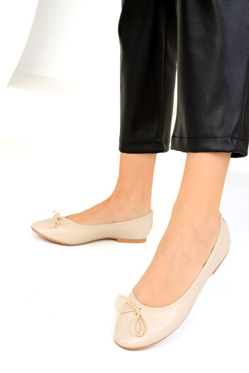SOHO Beige Women's Ballerinas 19003
