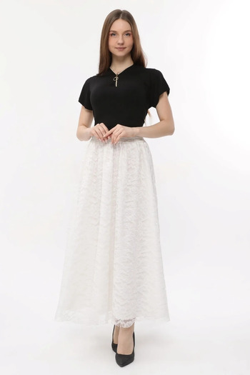Modabenna Women's Lace Tulle Skirt MB001