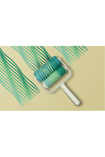 CosmosCraft Wall Paint Roller for Wavy Look, 25 Cm, Plastic