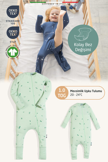 Elele EleleLife Mevsimlik Çoçuk/Bebek Uyku Tulumu 1 Tog Yeşil Sanno