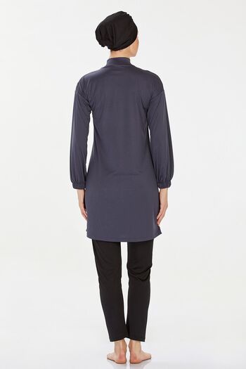 REMSA Lycra Full Covered Hijab Μαγιό Rozamay Area 9238 Anthracite
