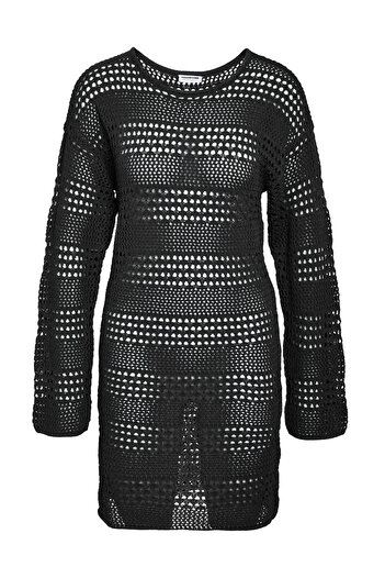 Noisy May NMLAIKA L/S KNIT ŠATY O VÝKRKU FWD