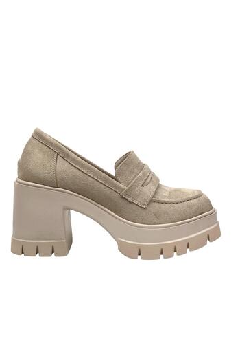 bescobel Women's Horta Ten Suede High Heel Daily Heeled Shoes 10 cm