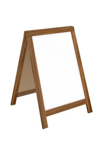 Panda 60x85 White Wooden Roof Type Blackboard - PAN328